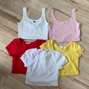 5 Crop Tops for 1 price